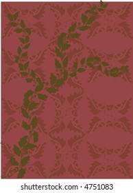 Victorian style patterned vector background