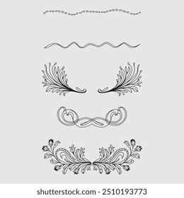 Victorian Style Patterns with Ornate Borders