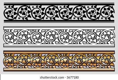 Victorian Style Scroll Design (Vector)