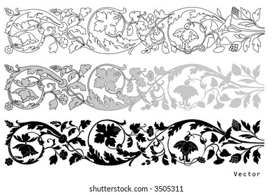 Victorian Style vector design ornament