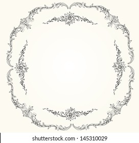 Victorian vector frame