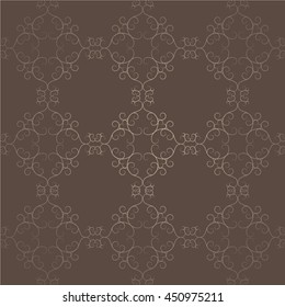 Victorian Vector Gold Floral Damask Vintage Seamless Pattern Background. Elegant luxury texture for wallpapers, invitations, gift paper fill 