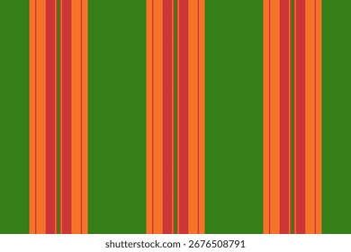 Victorian vector lines stripe, masculine seamless background vertical. N970s textile fabric texture pattern in orange and red colors palette.