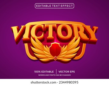  victory 3D editable text effect
