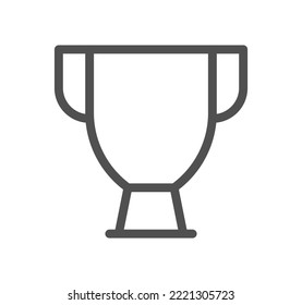 Victory and award icon outline and linear vector.