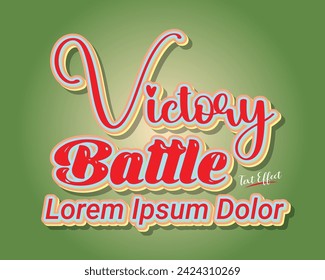 Batalla de la victoria, Efecto de texto de tipografía, Alfabeto, Diseño de póster