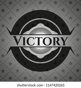 Victory black emblem. Vintage.