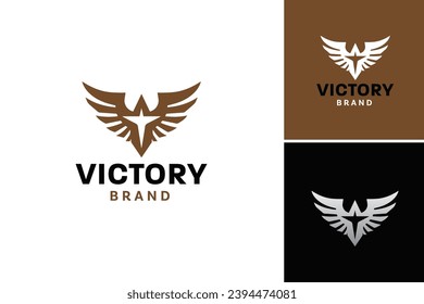 "Victory Brand Logo" is a striking emblem suitable for branding products, businesses, or events associated with success, achievement, and triumph. Ideal for diverse promotional materials.