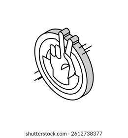 victory championship isometric icon vector. victory championship sign. isolated symbol illustration