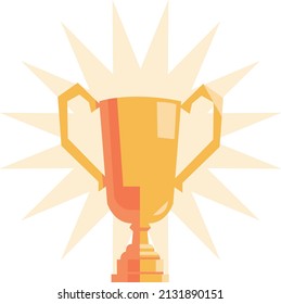 Victory cup, sports trophy, champion grand prize