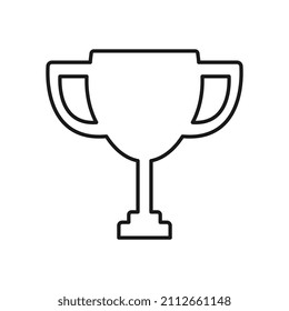 Victory Cup Trophy Logo Icon Design