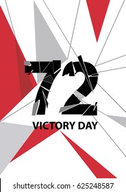 Victory day poster. Use this vector illustration for your postcard or poster.