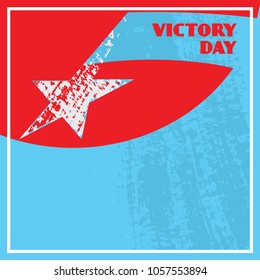 victory day. Star and flag.