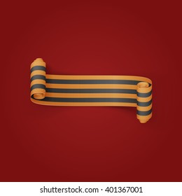 Victory Day striped scroll st. George Ribbon