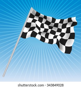 victory flag, checker flag