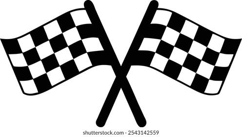 victory flag race sport sign and symbol