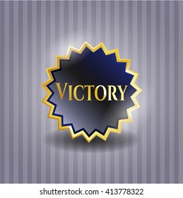 Victory gold emblem
