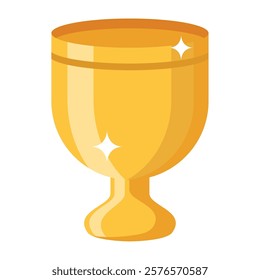 Victory golden trophy vector design