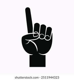 victory hand sign vector design