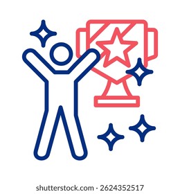 Elemento de icono de victoria para el diseño