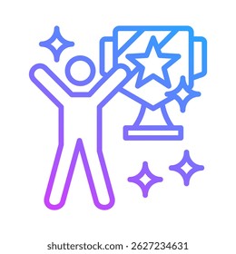 Elemento de icono de victoria para el diseño