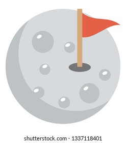 Victory icon, flat design.