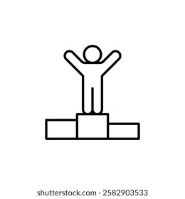 Victory icon Flat fill set collection