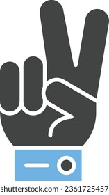 Victory Icon image. Suitable for mobile application.
