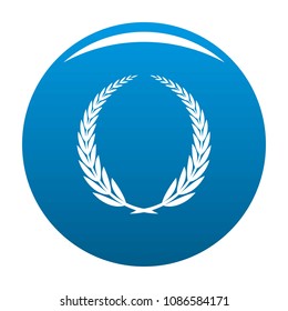 Victory icon. Simple illustration of victory vector icon for any design blue