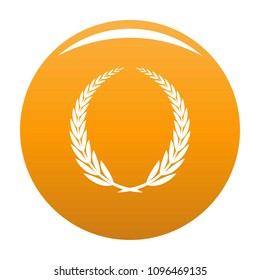 Victory icon. Simple illustration of victory vector icon for any design orange