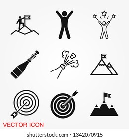 Victory icon vector sign symbol for design