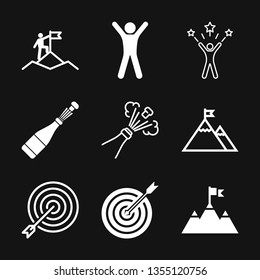 Victory icon vector sign symbol for design