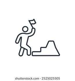 ícone de vitória. vetor.Editável símbolo de estilo traço.linear para usar web design,ilustração logo.Symbol.