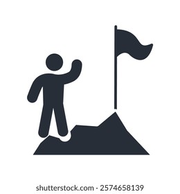 victory icon. vector.Editable stroke.linear style sign for use web design,logo.Symbol illustration.