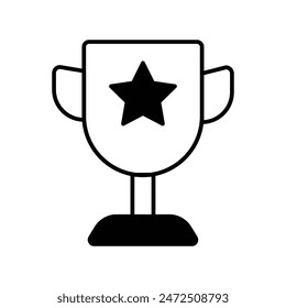 Icono de la victoria con fondo blanco Vector ilustración de stock