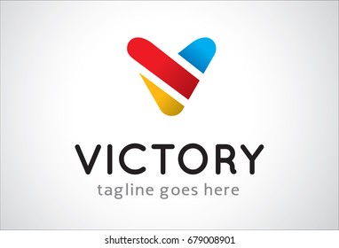Victory Logo Template Design
