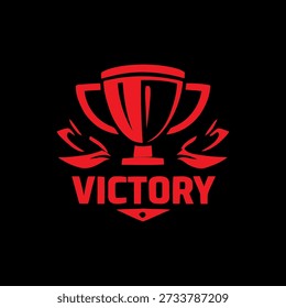 Victory

Victory logo with trophy icon in red vector style. Symbol of success, achievement, winning, and competitive gaming.