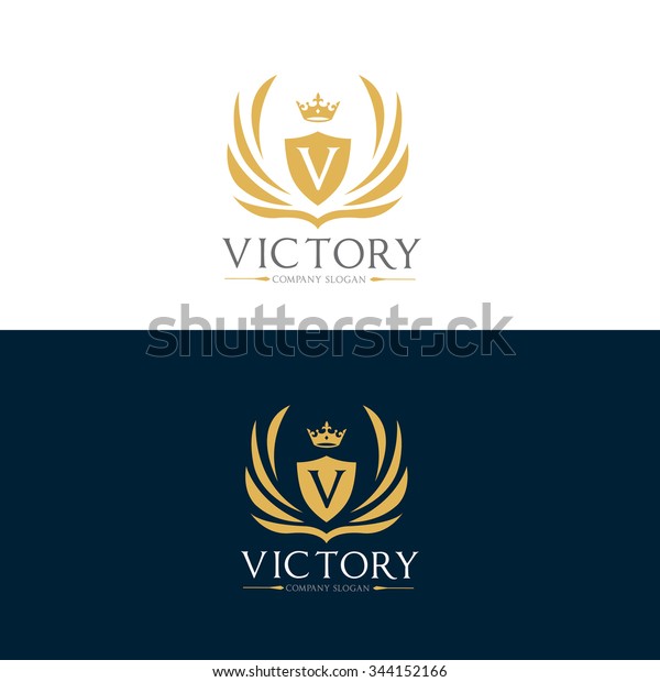 Victory Logo Vector Logo Template Stock Vector (Royalty Free) 344152166 ...