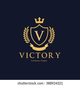 Victory Logocrest Logovector Logo Template Stock Vector (Royalty Free ...