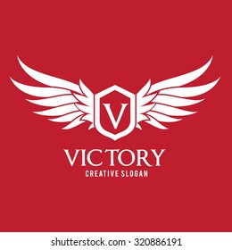 Victory Logo,Vector Logo Template.