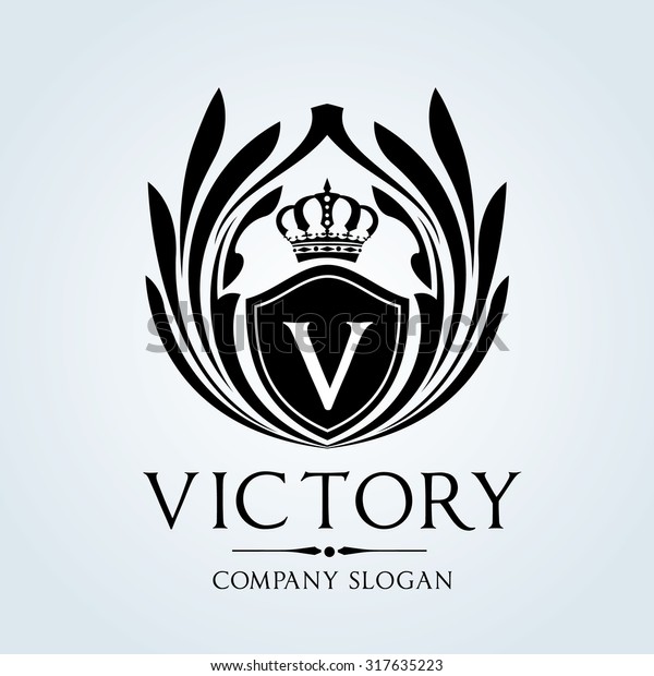 Victory Luxury Vintage Crest Logo Template Stock Vector (Royalty Free ...