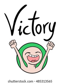 victory message