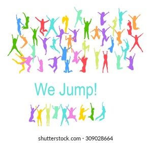 Victory is Ours People Jumping 