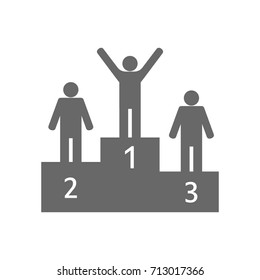 Victory podium