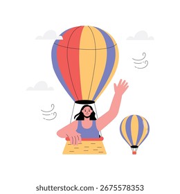 Ilustración vectorial plana Victory Pose
