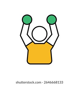 Ilustração de estoque de vetor Victory Pose Icon