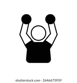 Ilustração de estoque de vetor Victory Pose Icon