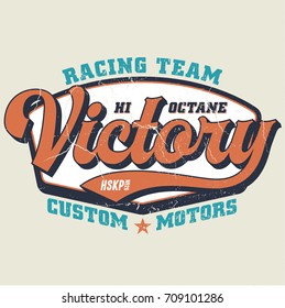 Victory Racing Team - Tee Design For Print