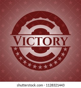 Victory red emblem