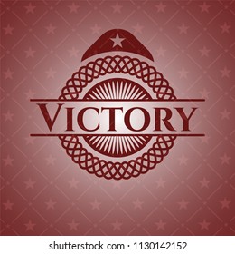 Victory red emblem